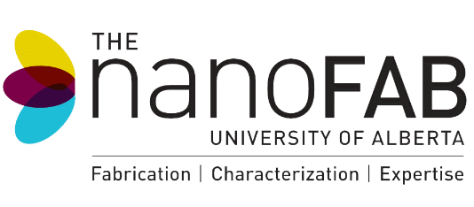 The nanofab university of alberta logo featuring nanofabrication.